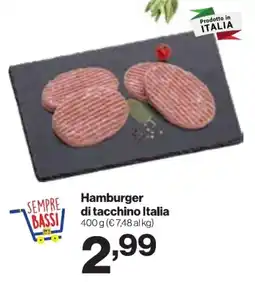 In'S Mercato Hamburger di tacchino Italia offerta