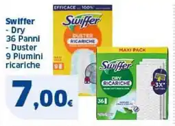 Sigma Swiffer Dry 36 Panni, Duster 9 Piumini ricariche offerta