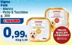 Sigma Sigma Patè Manzo, Pollo E Tacchino offerta