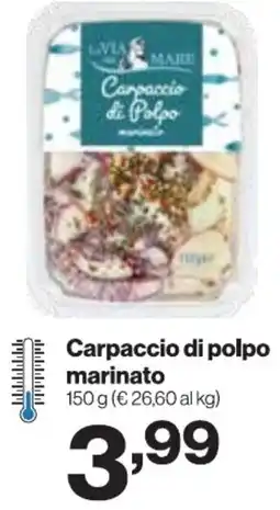 In'S Mercato Carpaccio di polpo marinato offerta