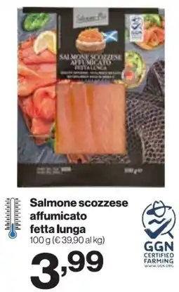 In'S Mercato Salmone scozzese affumicato fetta lunga offerta