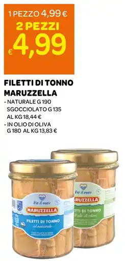 Ekom Filetti di tonno maruzzella naturale, sgocciolato, in olio di oliva offerta