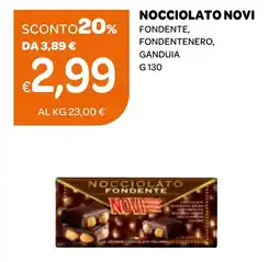 Ekom Nocciolato novi fondente, fondentenero, ganduia offerta