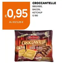 Ekom Croccantelle bbq ribs, bacon, ketchup offerta