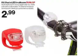 In'S Mercato Kit 2 luci a LED in silicone DUNLOP offerta