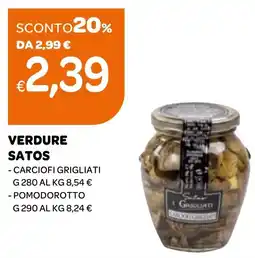 Ekom Verdure satos carciofi grigliati, pomodorotto offerta
