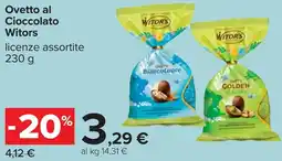 Carrefour Ovetto al Cioccolato Witors offerta