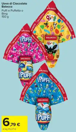 Carrefour Uovo di Cioccolato Balocco offerta