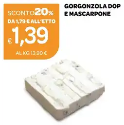 Ekom Gorgonzola dop e mascarpone offerta