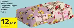 Carrefour Colomba Pasticciotto o Lampone e Doppio Cioccolato Vergani offerta