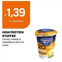 Ekom High protein stuffer cacao, vaniglia, caramello salato offerta