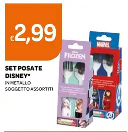 Ekom Set posate disney in metallo offerta