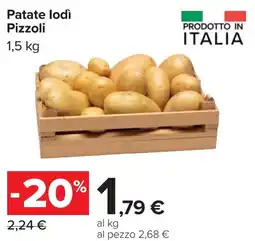 Carrefour Patate lodì Pizzoli offerta