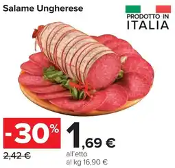 Carrefour Salame Ungherese offerta
