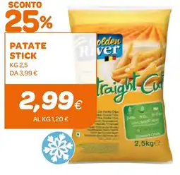 Ekom Golden river patate stick offerta