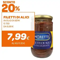 Ekom Filetti di alici in olio di semi offerta