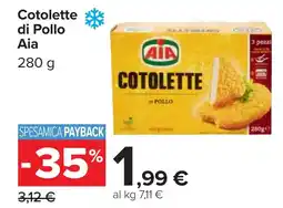 Carrefour Cotolette di Pollo Aia offerta