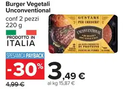Carrefour Burger Vegetali Unconventional offerta