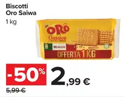 Carrefour Biscotti Oro Saiwa offerta