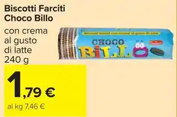 Carrefour Biscotti Farciti Choco Billo offerta