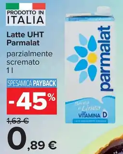 Carrefour Latte UHT Parmalat offerta