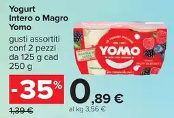 Carrefour Yogurt Intero o Magro Yomo offerta