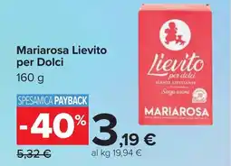 Carrefour Mariarosa Lievito per Dolci offerta