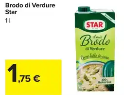 Carrefour Brodo di Verdure Star offerta