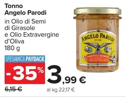 Carrefour Tonno Angelo Parodi offerta