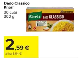 Carrefour Dado Classico Knorr offerta