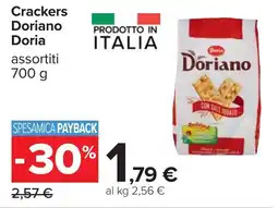 Carrefour Crackers Doriano Doria offerta