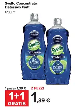 Carrefour Svelto Concentrato Detersivo Piatti offerta