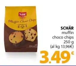 Famila Superstore SCHÄR muffin choco chips offerta