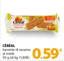 Famila Superstore CÉRÉAL barrette di sesamo al miele offerta