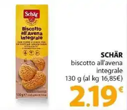 Famila Superstore SCHÄR biscotto all'avena integrale offerta