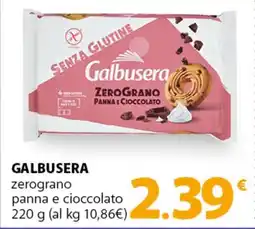 Famila Superstore GALBUSERA zerograno panna e cioccolato offerta
