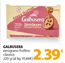 Famila Superstore GALBUSERA zerograno frollino classico offerta