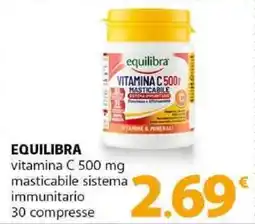 Famila Superstore EQUILIBRA vitamina C 500 mg immunitario offerta