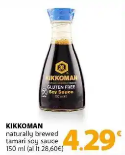 Famila Superstore KIKKOMAN naturally brewed tamari soy sauce offerta