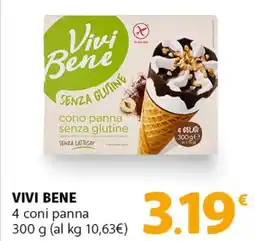 Famila Superstore VIVI BENE 4 coni panna offerta