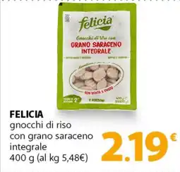 Famila Superstore FELICIA gnocchi di riso co integrale offerta