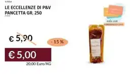 Prezzemolo e Vitale Le eccellenze di p&v pancetta offerta