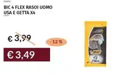 Prezzemolo e Vitale Bic 4 flex rasoi uomo usa e getta x4 offerta