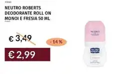 Prezzemolo e Vitale Neutro roberts deodorante roll on monoi e fresia offerta