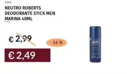 Prezzemolo e Vitale Neutro roberts deodorante stick men marina offerta