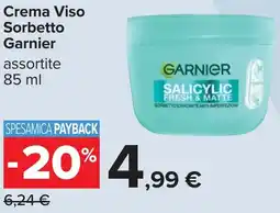 Carrefour Crema Viso Sorbetto Garnier offerta