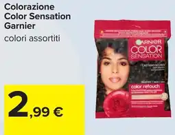 Carrefour Colorazione Color Sensation Garnier offerta