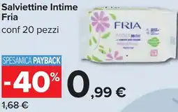 Carrefour Salviettine Intime Fria offerta