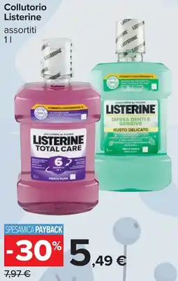 Carrefour Collutorio Listerine offerta