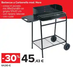 Carrefour Barbecue a Carbonella mod. Nora offerta
